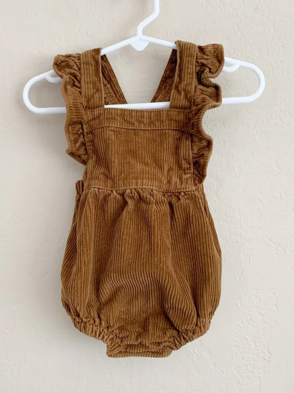 Old Navy Corduroy Ruffled Bubble Romper • 6-12 Months